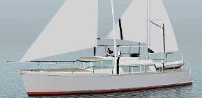 62' ketch-rigged aluminum Passagemaker Lite