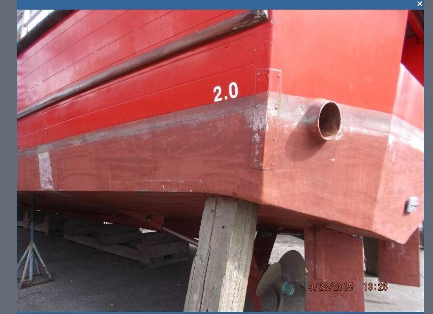 Stern Wedge of Post Class Hull