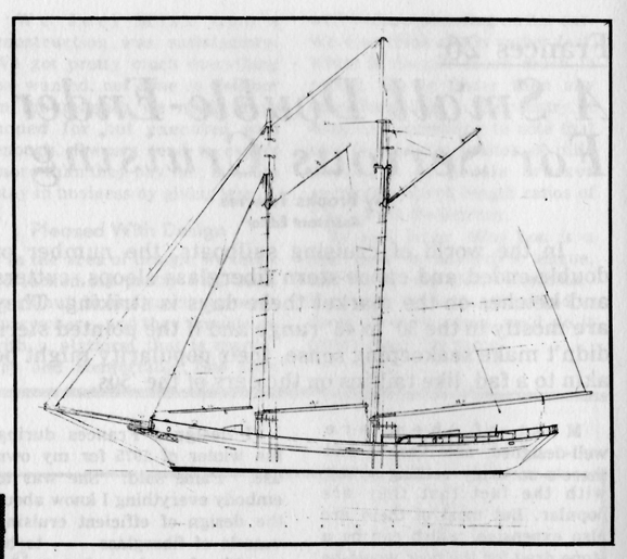 Frank Fredette sealing schooner sailplan